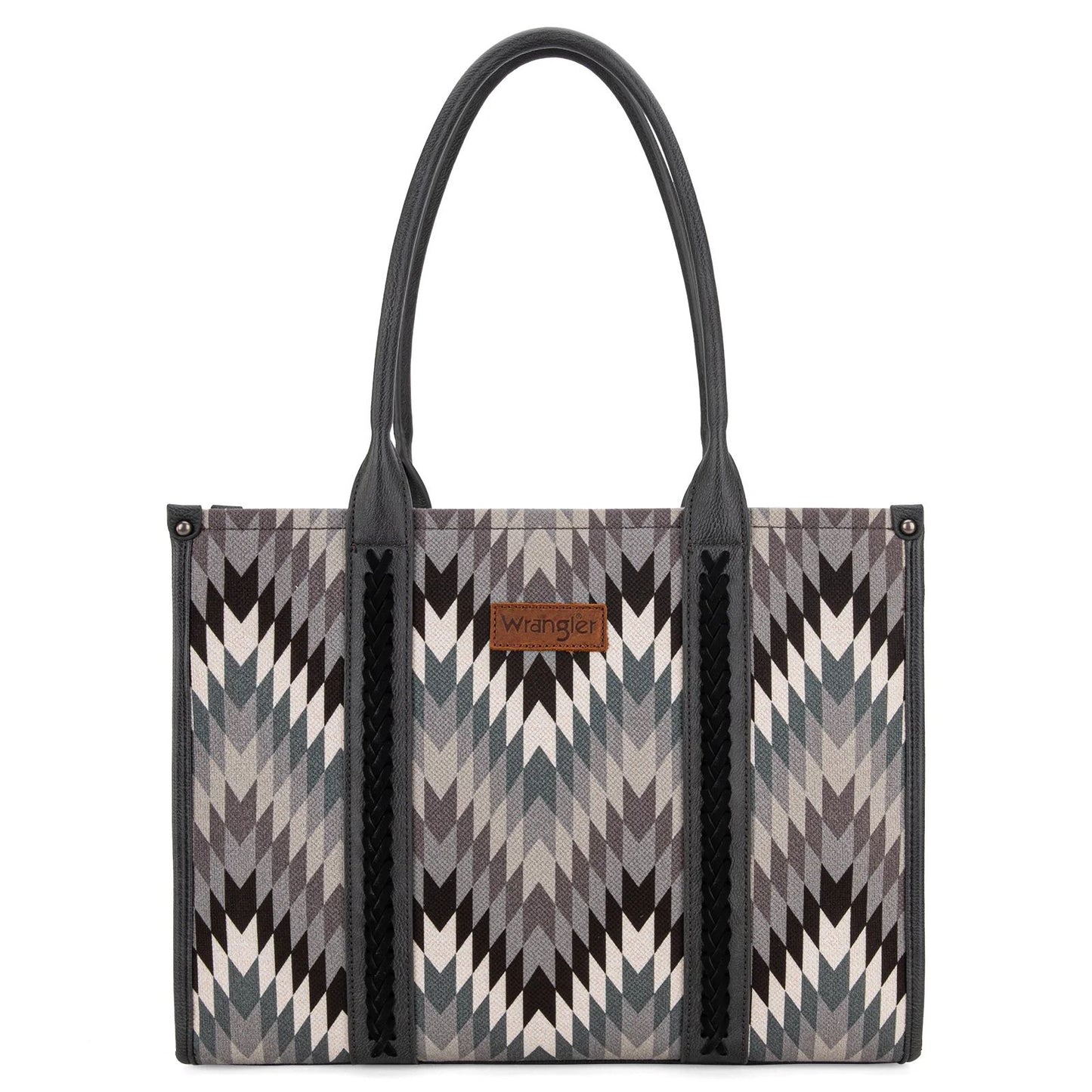 Wrangler Southwestern Pattern Dual Sided Print Concealed Carry Wide Tote