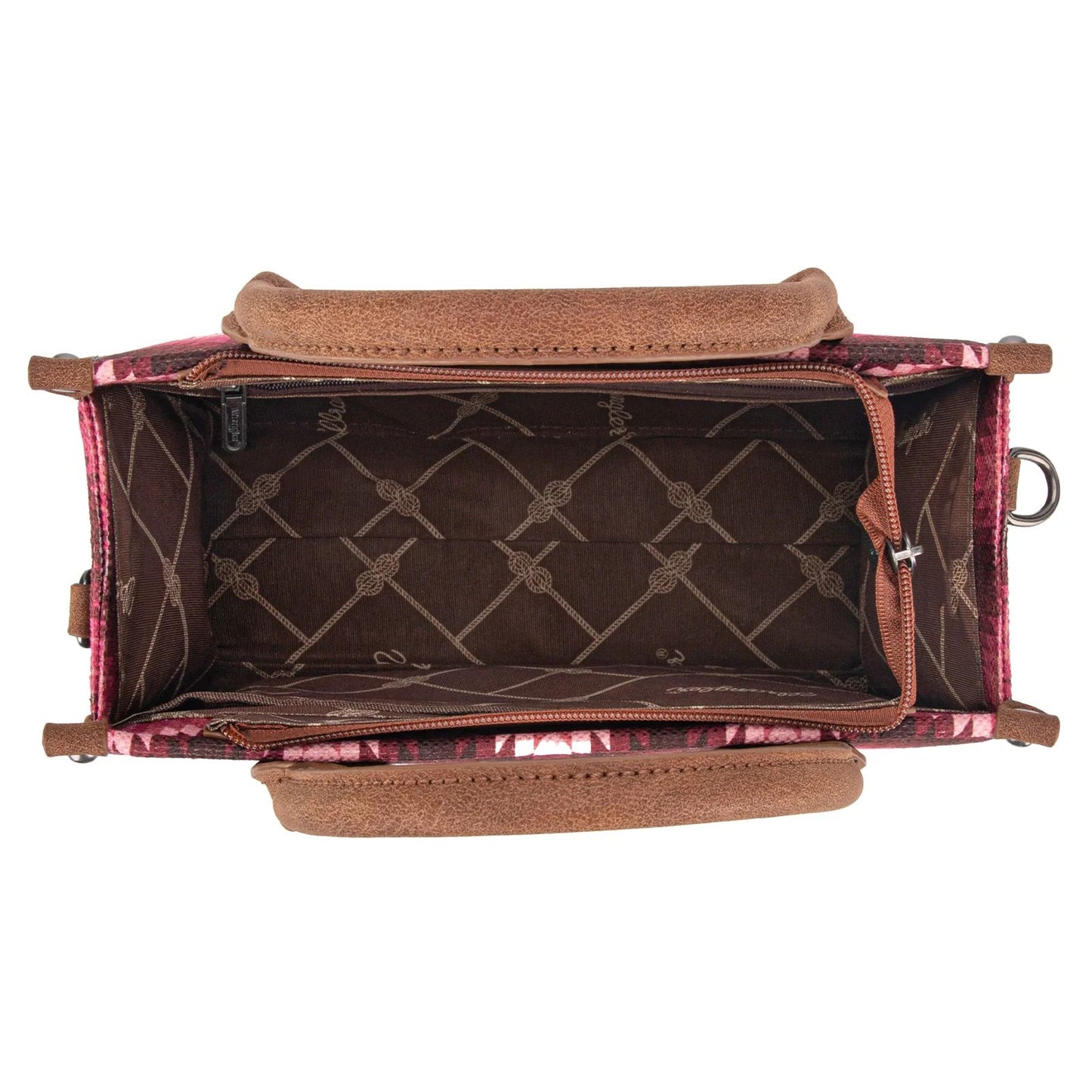 Wrangler Southwestern Pattern Dual Sided Print Concealed Carry -Crossbody