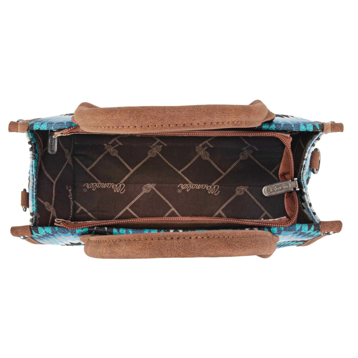 Wrangler Southwestern Pattern Dual Sided Print Concealed Carry -Crossbody