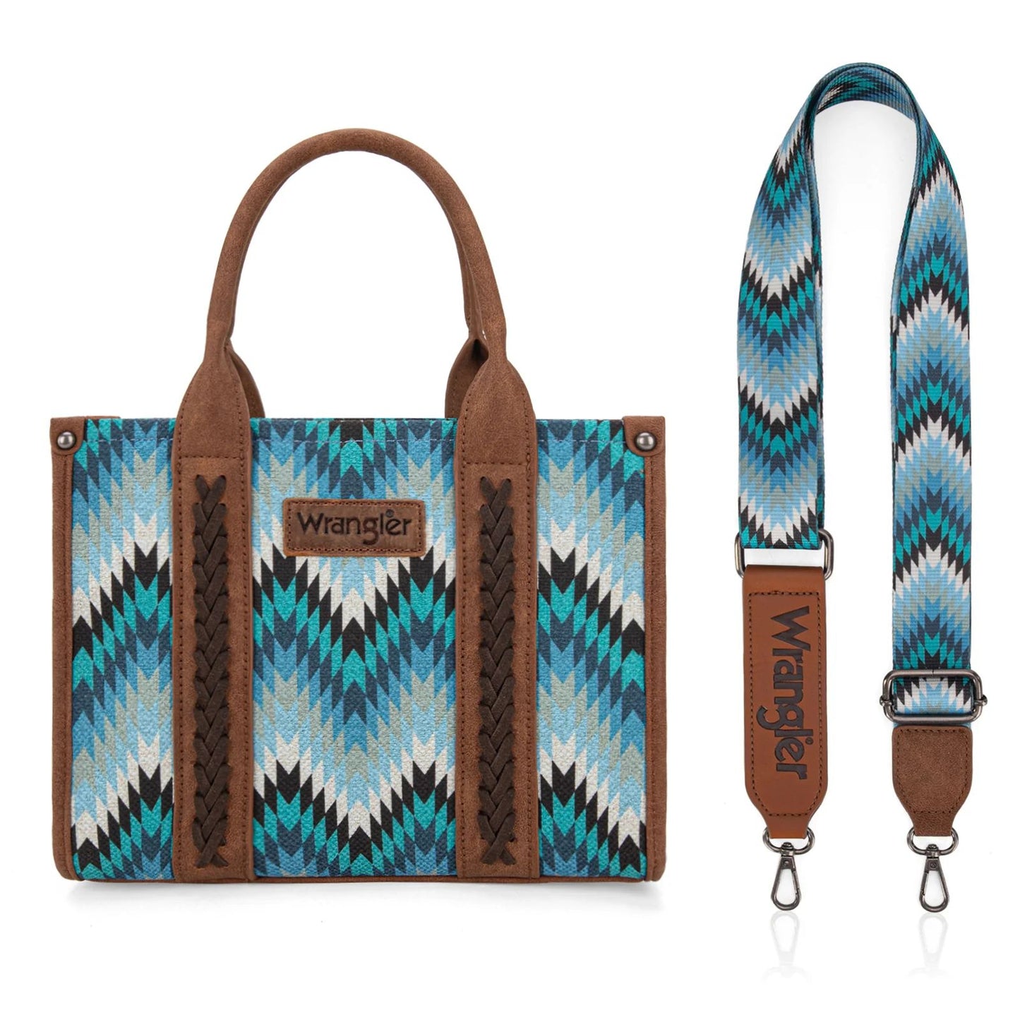 Wrangler Southwestern Pattern Dual Sided Print Concealed Carry -Crossbody