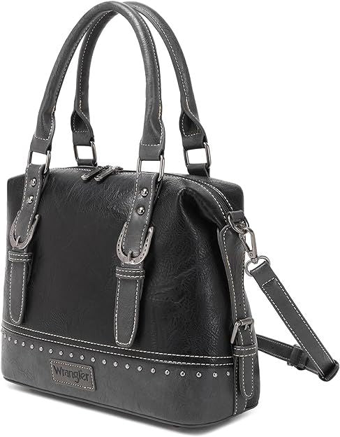 Wrangler Buckle Classic Barrel Satchels