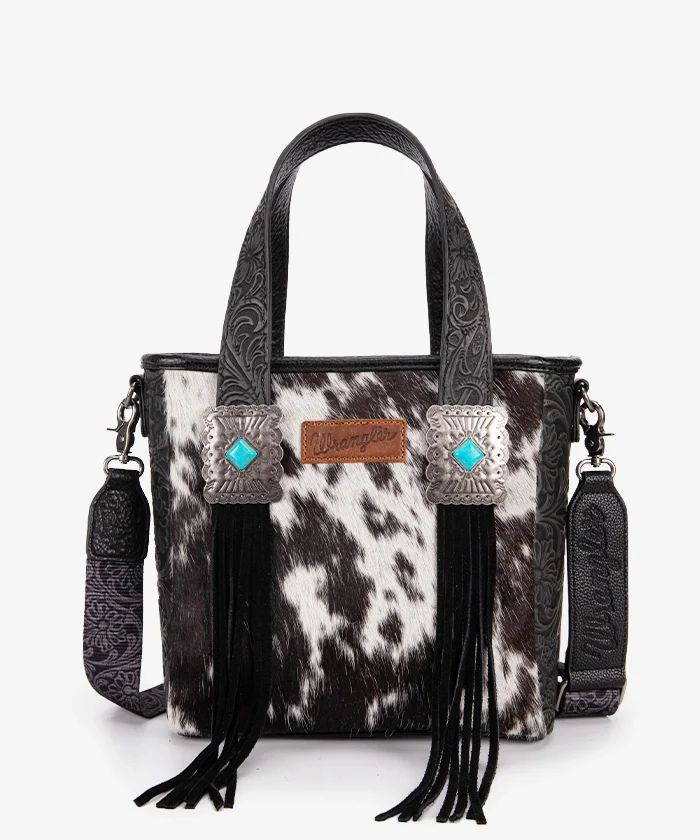 Wrangler Cowhide Fringe Concealed Carry Purse