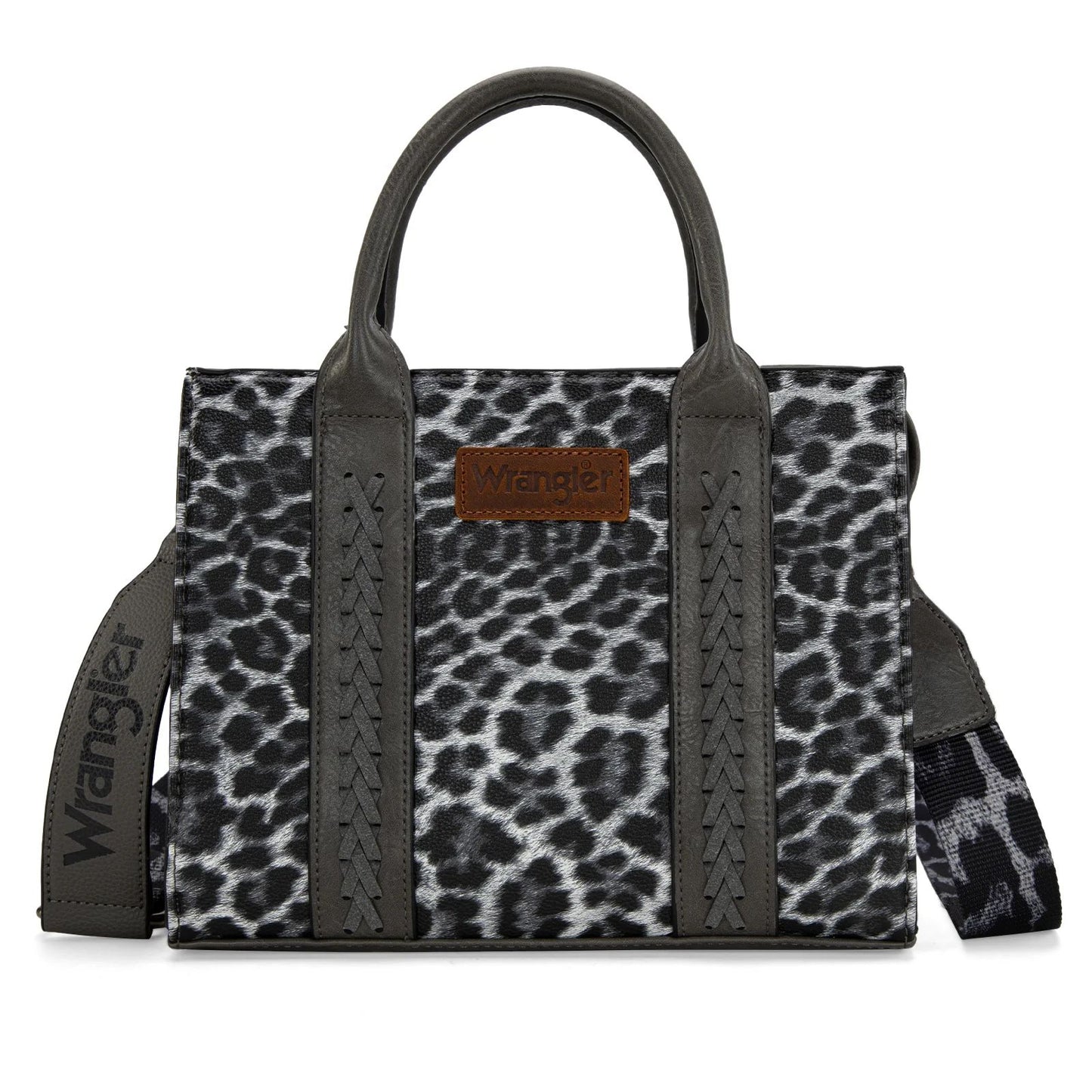 Wrangler Leopard Print Concealed Carry Tote/Crossbody - Leopard