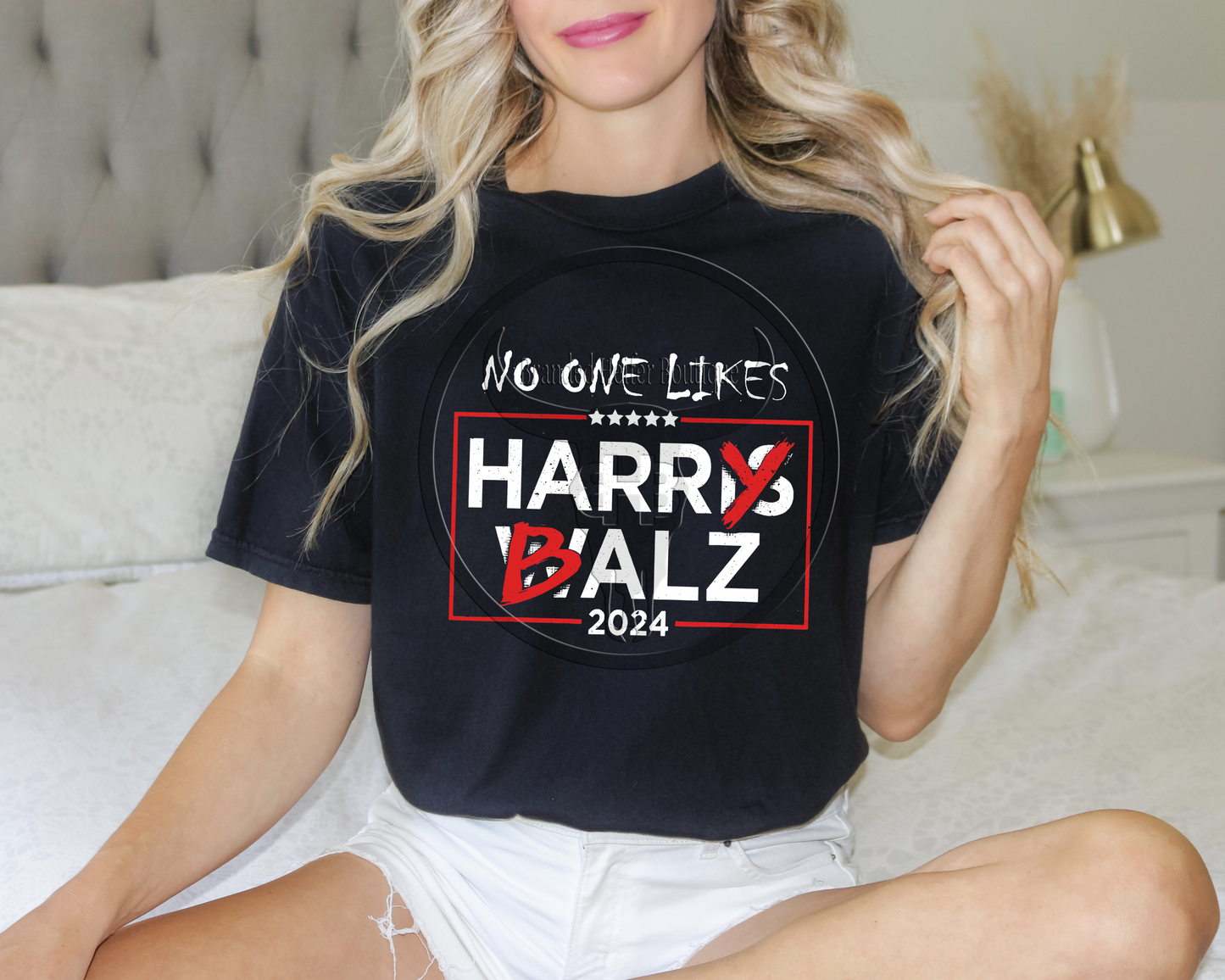 Harris Walz Hilarious No One Likes Harry Balz - Cotton / Poly T-Shirt