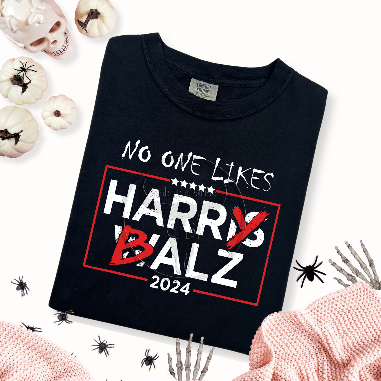 Harris Walz Hilarious No One Likes Harry Balz - Cotton / Poly T-Shirt