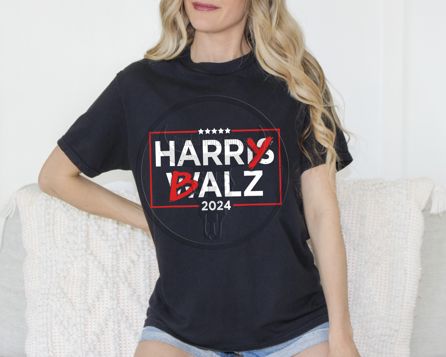 Harris Walz Hilarious No One Likes Harry Balz - Cotton / Poly T-Shirt