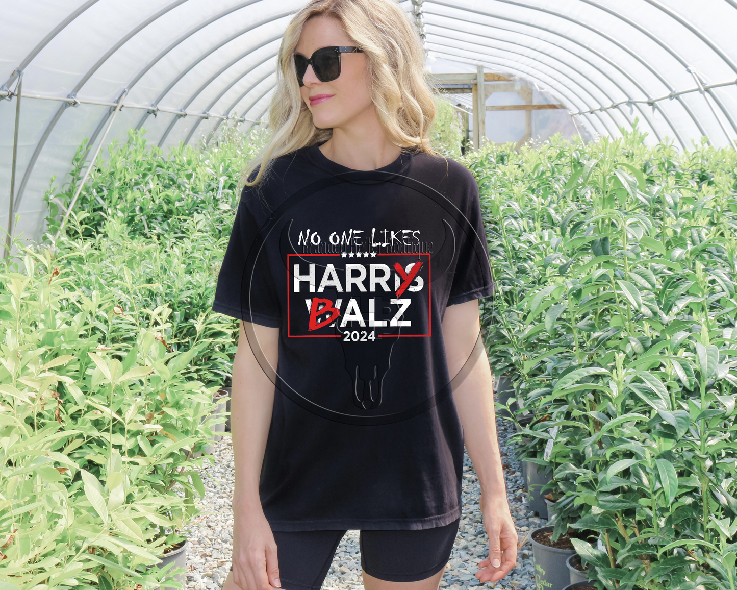 Harris Walz Hilarious No One Likes Harry Balz - Cotton / Poly T-Shirt