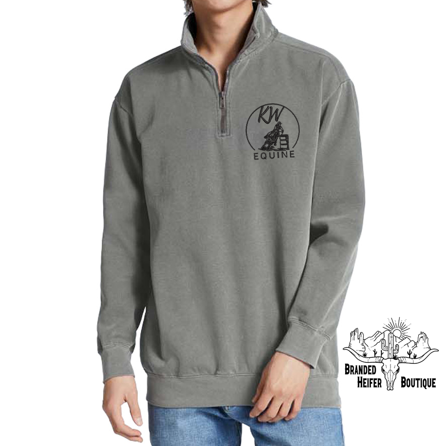 KW Equine Embroidered Quarter Zip - Specify Thread Color