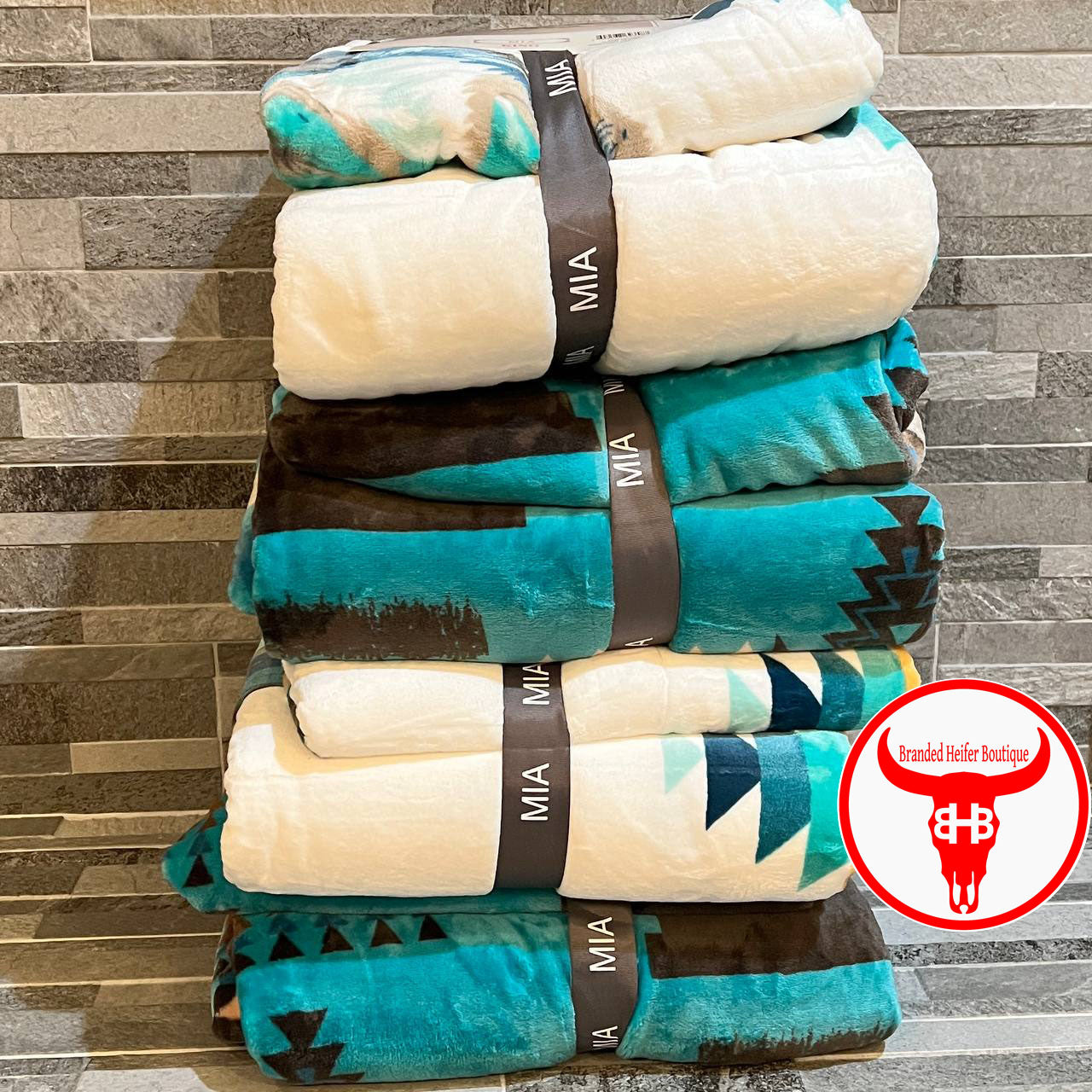 King Size Western Plush Throw Blankets