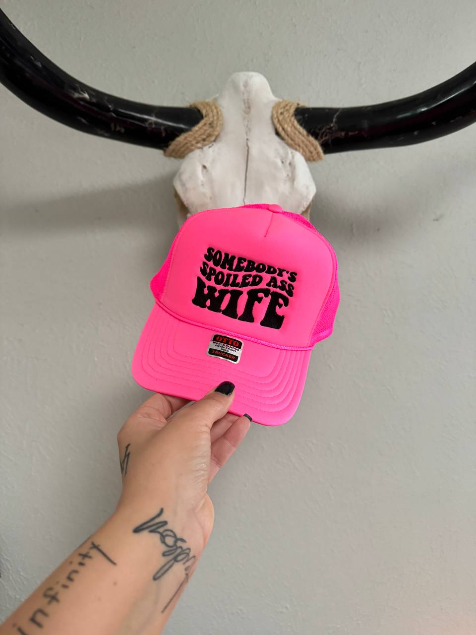 "Somebody's Spoiled A$$ Wife" Embroidered Hat