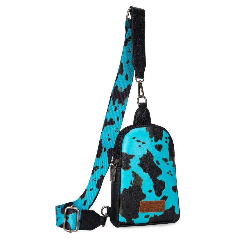 Wrangler Cow Print Crossbody Sling Chest Bag